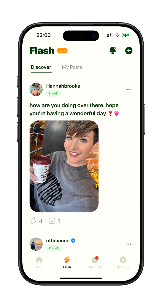 TapHey community screen