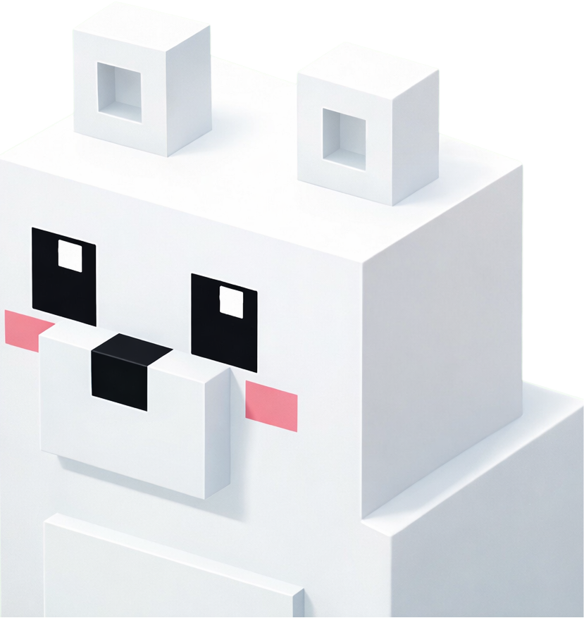 Echo cube character close-up